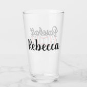 Baseball-Mama und Name Glas (Rückseite)