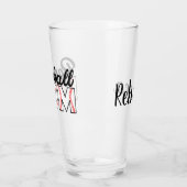 Baseball-Mama und Name Glas (Links)