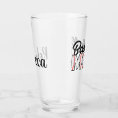 Baseball-Mama und Name Glas (Rechts)