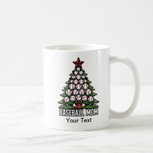 Baseball-Mama zu Weihnachten Kaffeetasse