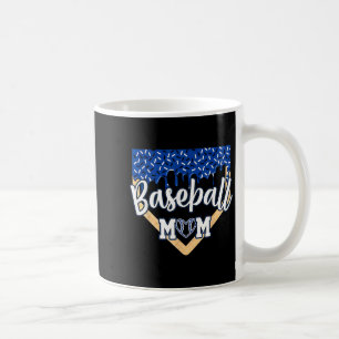 Baseball Mama Zuhause Tafel Eiscreme Tropfen mit S Kaffeetasse