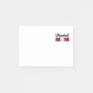 Baseball-Mamaquadrat Post-it Klebezettel