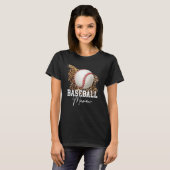 Baseball Mamaw Leopard Herz T-Shirt (Vorne ganz)