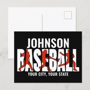 Baseball-Mannschaft ADD NAME Champion Spiel Spiele Postkarte