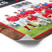 Baseball-Mannschaft | Foto-Erinnerungsgeschenk Poster (Ecke)