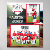 Baseball-Mannschaft | Foto-Erinnerungsgeschenk Poster (Vorne)