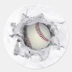 Baseball-Mannschaft Runder Aufkleber