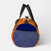 Baseball-Mannschaft, Trainer Spieler Orange Blau C Duffle Bag (Rechts)