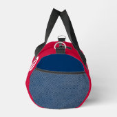 Baseball-Mannschaft, Trainer, Spieler Rot Weiß Bla Duffle Bag (Rechts)