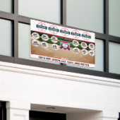 Baseball-Mannschafts-Sponsor Banner (Äußeres Gebäude)