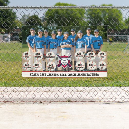 Baseball-Mannschaftsfoto Banner (Insitu)