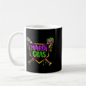 Baseball Mardi Gras Carnival Party Mask Ice Cream Kaffeetasse (Links)