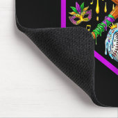 Baseball Mardi Gras Karneval Party Maske Eiscreme Mousepad (Ecke)