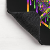 Baseball Mardi Gras Karneval Party Maske Eiscreme Mousepad (Ecke)