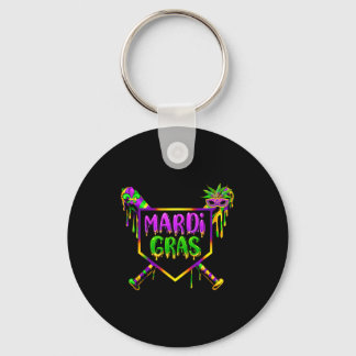 Baseball Mardi Gras Karneval Party Maske Eiscreme  Schlüsselanhänger
