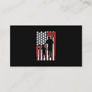 Baseball Match Vater & Son Fars Day Baseball Visitenkarte