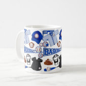 Baseball-Material Kaffeetasse (Vorderseite Links)