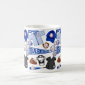 Baseball-Material Kaffeetasse (Mittel)
