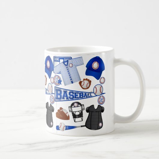 Baseball-Material Kaffeetasse (Rechts)