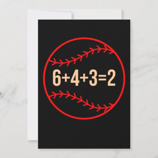 Baseball Math Sports Player Lover Coach Grafik Dankeskarte (Vorderseite)