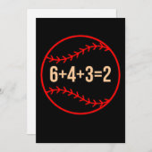 Baseball Math Sports Player Lover Coach Grafik Dankeskarte (Vorne/Hinten)