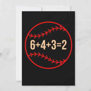 Baseball Math Sports Player Lover Coach Grafik Dankeskarte