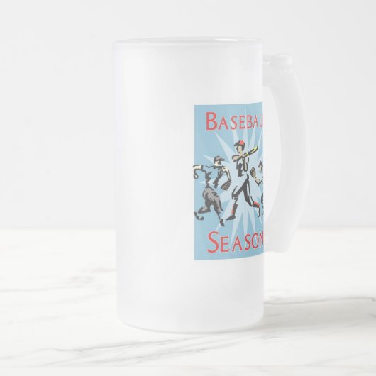 Baseball-Mattierte TASSE (VorderseiteRechts)