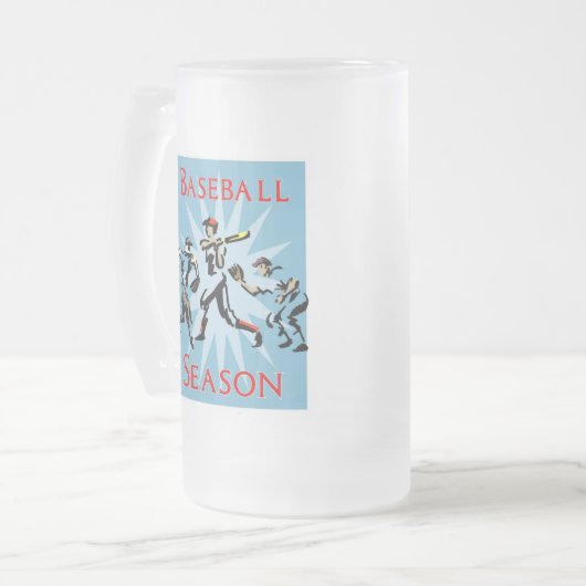Baseball-Mattierte TASSE (Vorderseite Links)