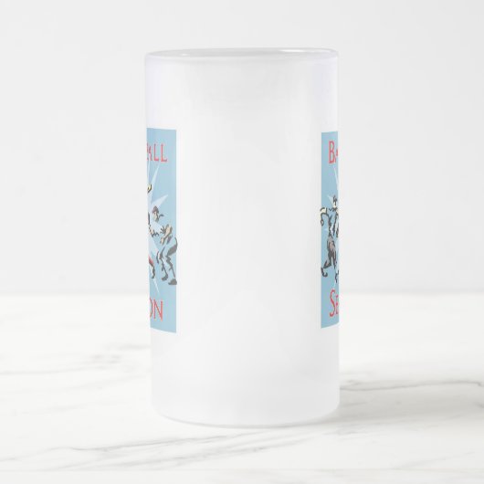 Baseball-Mattierte TASSE (Mittel)