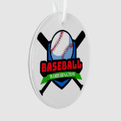 Baseball-Medaille Ornament (Vorderseite)
