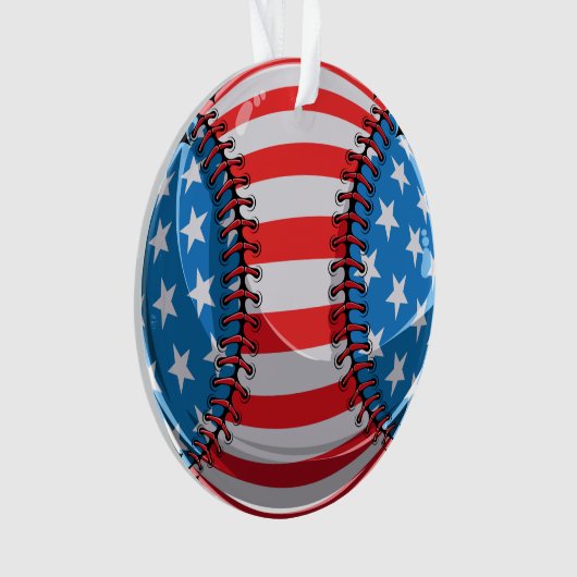 Baseball-Medaille Ornament (Vorderseite)