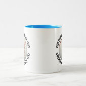 Baseball & Medium Text HELLBLAU 325g Custom Zweifarbige Tasse (Mittel)