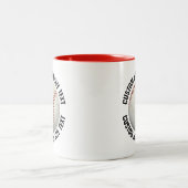 Baseball & Medium Text ROT 325g Custom Zweifarbige Tasse (Mittel)