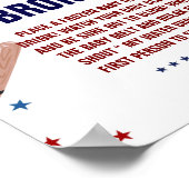 Baseball Mein Wasser brach Baby Duschgel Spielzeic Poster (Ecke)