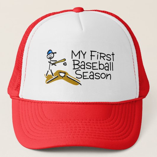 Baseball meine erste Baseballsaison Truckerkappe (Vorderseite)