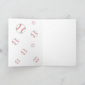 Baseball Memory Mate Vielen Dank Coach 2 Fotokarte Dankeskarte (Innenseite)