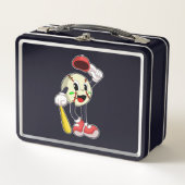 Baseball Metall Brotdose (Vorderseite)