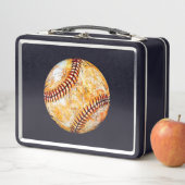 Baseball-Metall-Lunchbox Metall Brotdose (Beispiel)