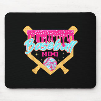 Baseball Mimi-Drip-Eiscreme-Baseballsaison Mousepad