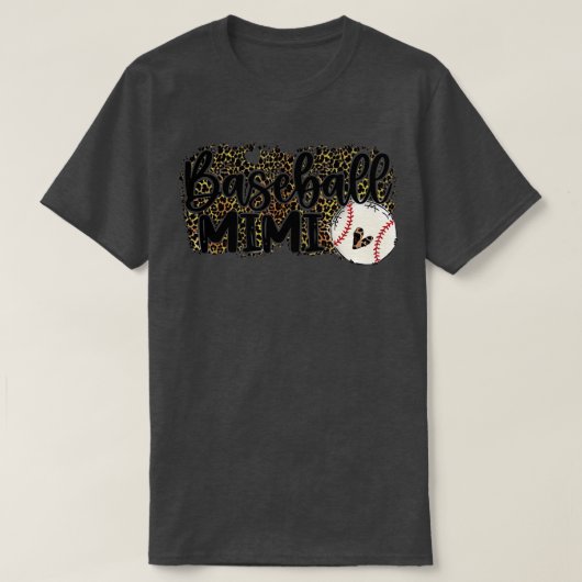 Baseball Mimi Leopard Baseball Mimi T-Shirt (Design vorne)