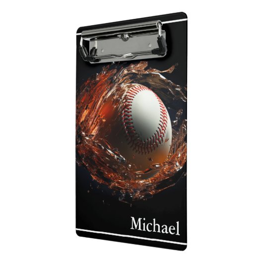 Baseball Mini Klemmbrett (Gewinkelt2)