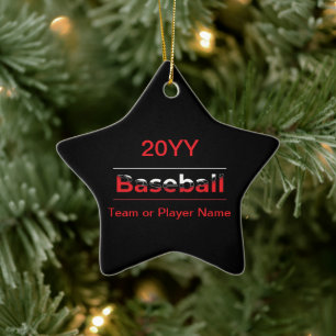 Baseball - Minimalistisch Art Geometric Arch Keramik Ornament