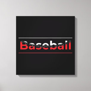 Baseball - Minimalistisch Art Geometric Arch Leinwanddruck