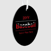 Baseball - Minimalistisch Art Geometric Arch Ornament (Vorderseite)