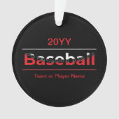 Baseball - Minimalistisch Art Geometric Arch Ornament (Vorderseite)