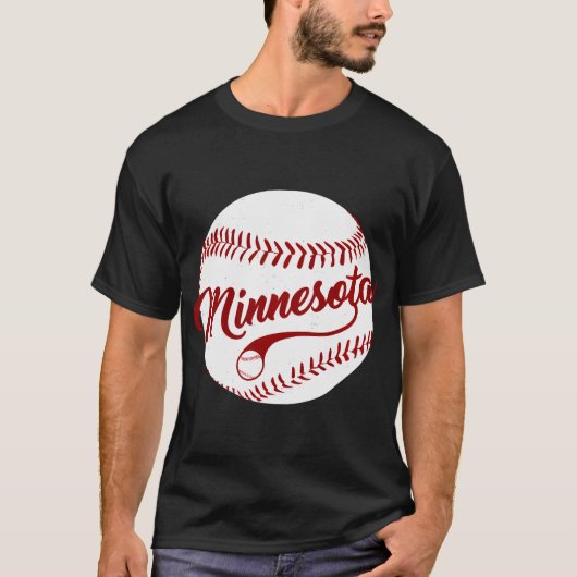 Baseball Minnesota Team Liebe Baseball National T-Shirt (Vorderseite)