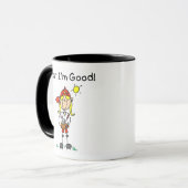Baseball Mir Geht's Gut Tasse (Vorderseite Links)