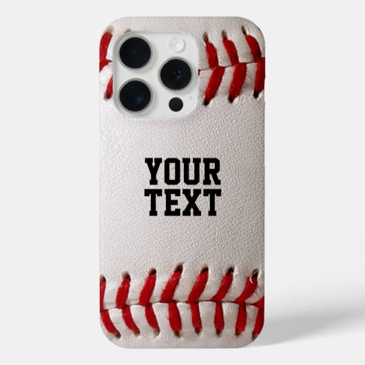 Baseball mit anpassbarem Text Case-Mate iPhone Hülle (Rückseite)