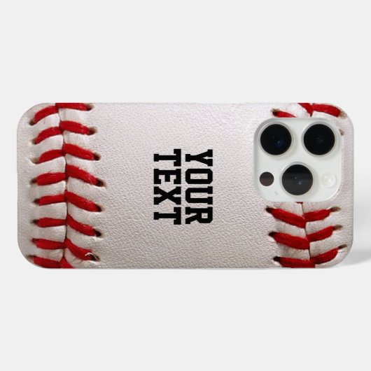 Baseball mit anpassbarem Text Case-Mate iPhone Hülle (Rückseite (Horizontal))