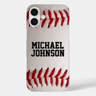 Baseball mit anpassbarem Text iPhone 16 Plus Hülle